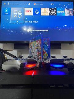 PS4 500GB + 2 Controllers + FREE Just Dance | SHOPEE CHECK OUT AVAILABLE