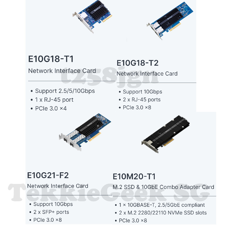 READ DESCRIPTIONNS] SYNOLOGY E10G22-T1-MINI / E10G21-F2 2-PORT