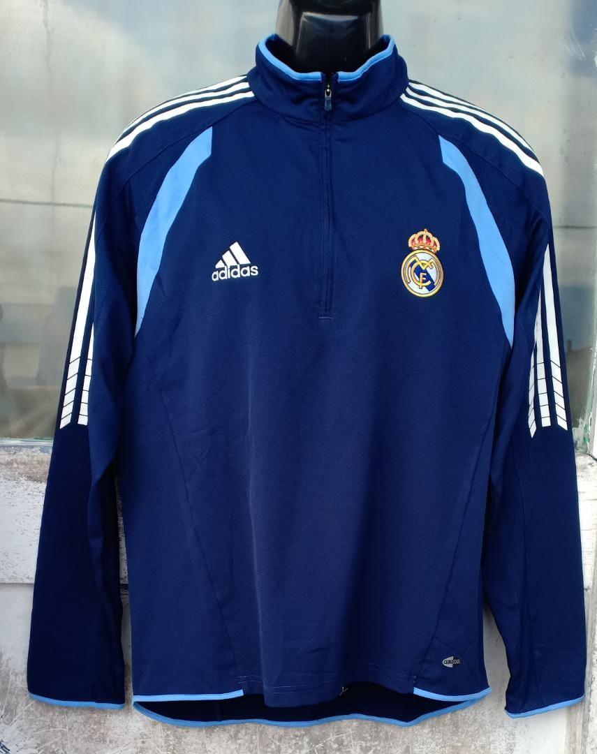 Adidas Real Madrid Half Zip Long Sleeve