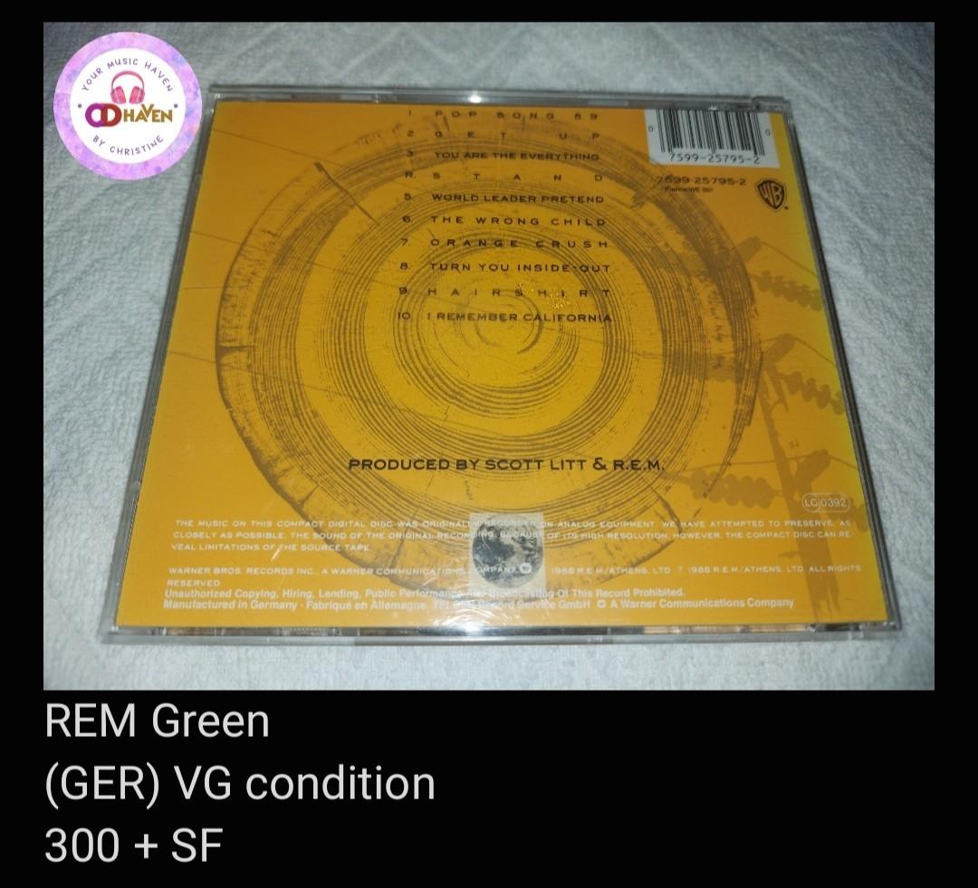 REM R.E.M. Green (unsealed), Hobbies & Toys, Music & Media, CDs & DVDs