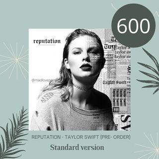 Reputation- Taylor Swift Cd