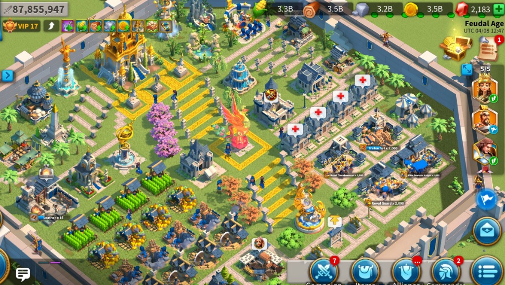 Compte Rise Of Kingdoms VIP 16 - 84m Puissance, 1.2b KP, 22 Expertisés