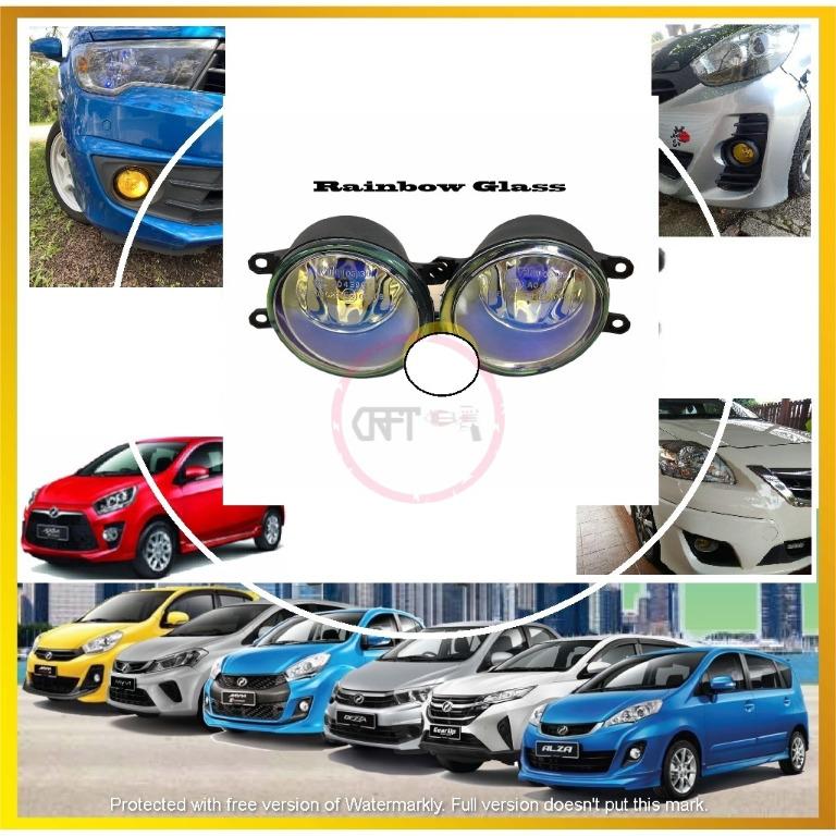 SC484 Rainbow Lampu Sport Fog Lights Foglamp Fog Lamp Kereta PERODUA