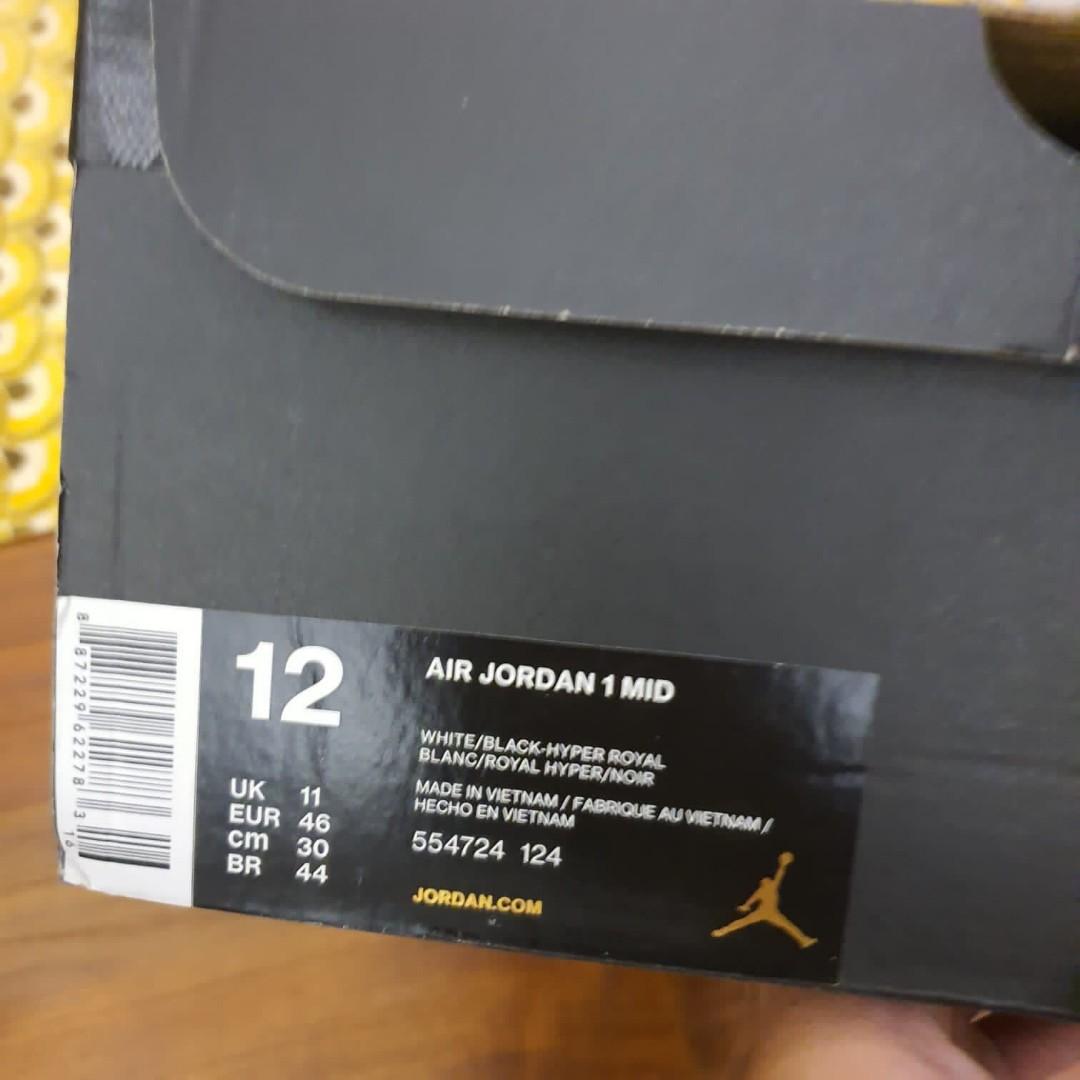 SEPATU NIKE AIR JORDAN MID TOP 3 - SIZE 46 (ORIGINAL 100%), Fesyen Pria,  Sepatu , Sneakers di Carousell
