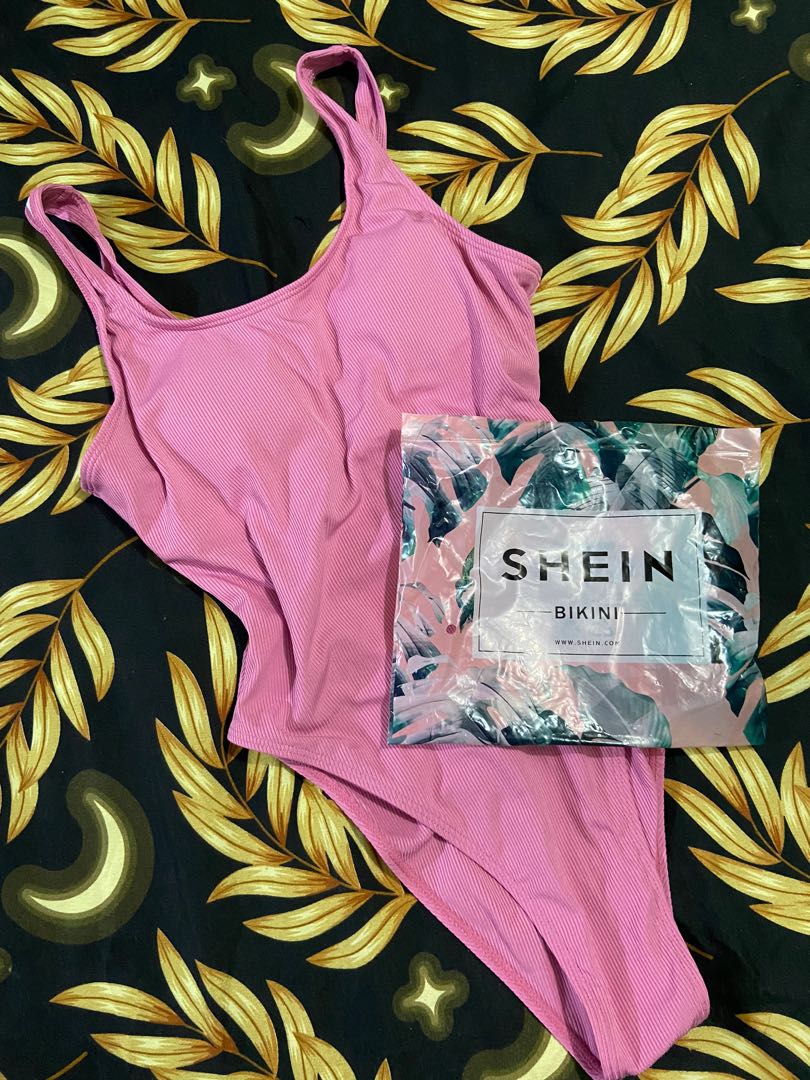 Shein Pink Swimsuit, Women's Fashion, Swimwear, Bikinis & Swimsuits on Carousell