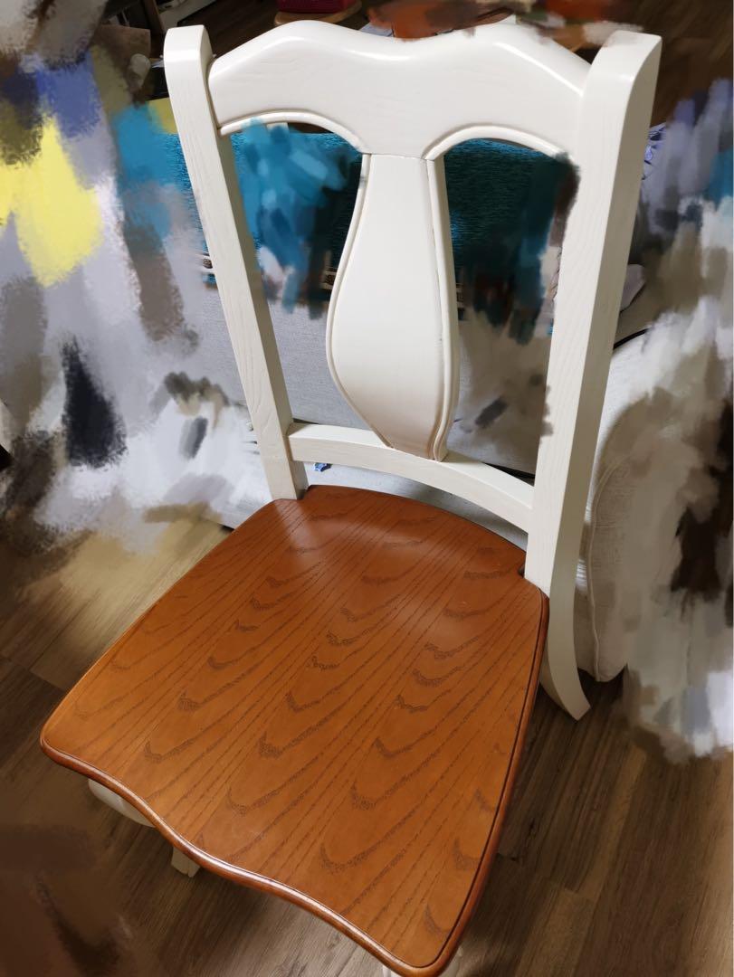 Solid wood high back chair, Furniture & Home Living, Furniture, Chairs