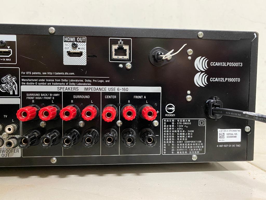 SONY STR DN850 收音劇院 7.2 環繞擴大機 4K HDMI 藍芽/WIFI 擴大機 有遙控器, 耳機及錄音音訊設備