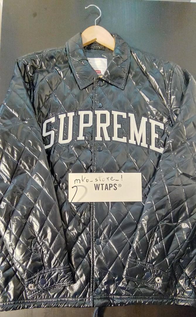 Supreme wtaps ape Arc Logo Quilted Coaches Jacket, 男裝, 外套及