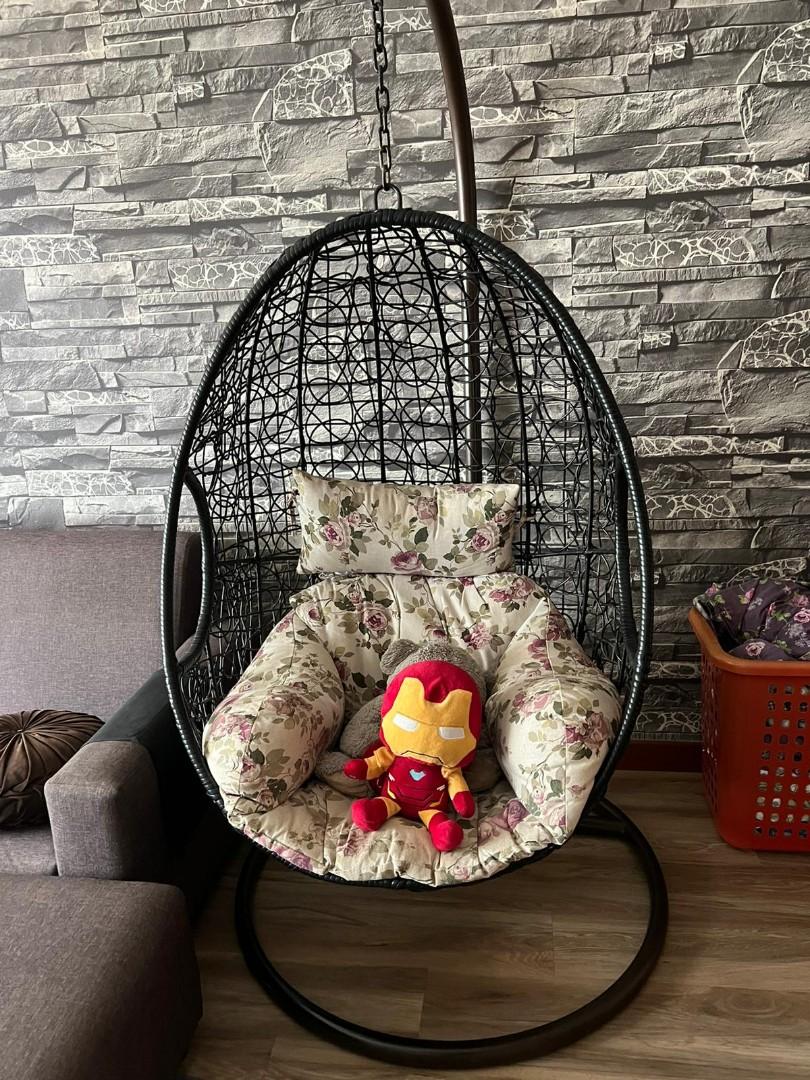 Egg shaped swing chair price sale