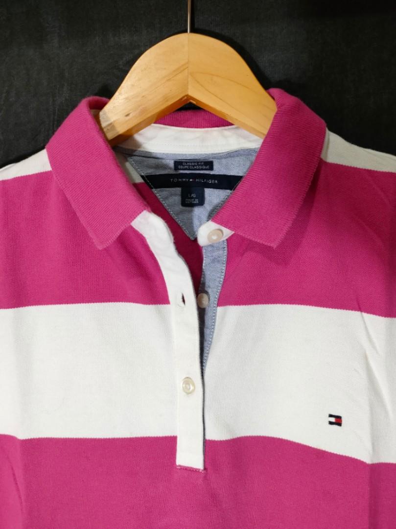 pink tommy polo
