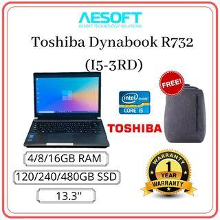 Toshiba Dynabook R732 - 13.3" / Core i5-3th Laptop (Refurbished)