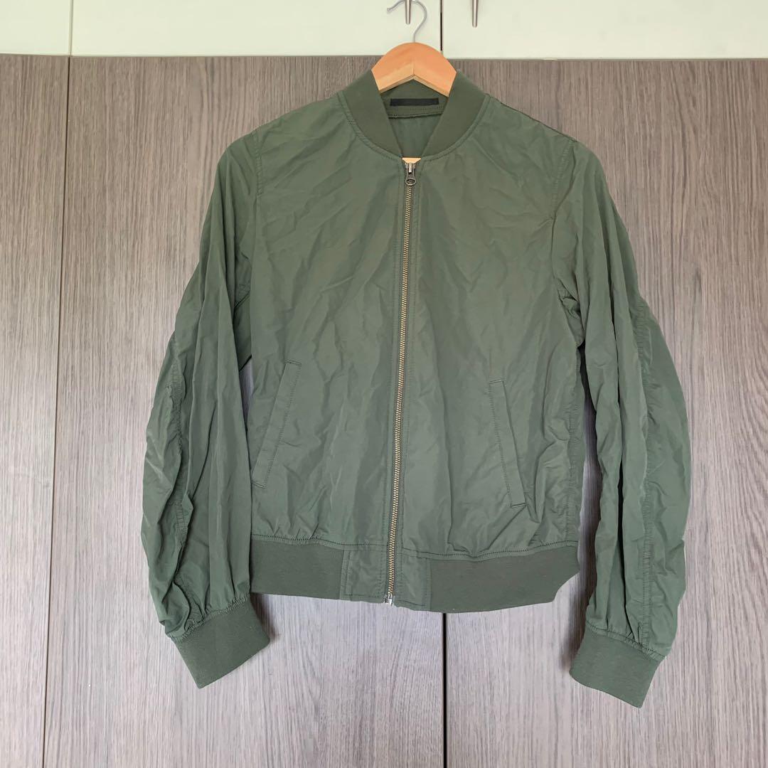 Uniqlo Army Green Bomber jacket