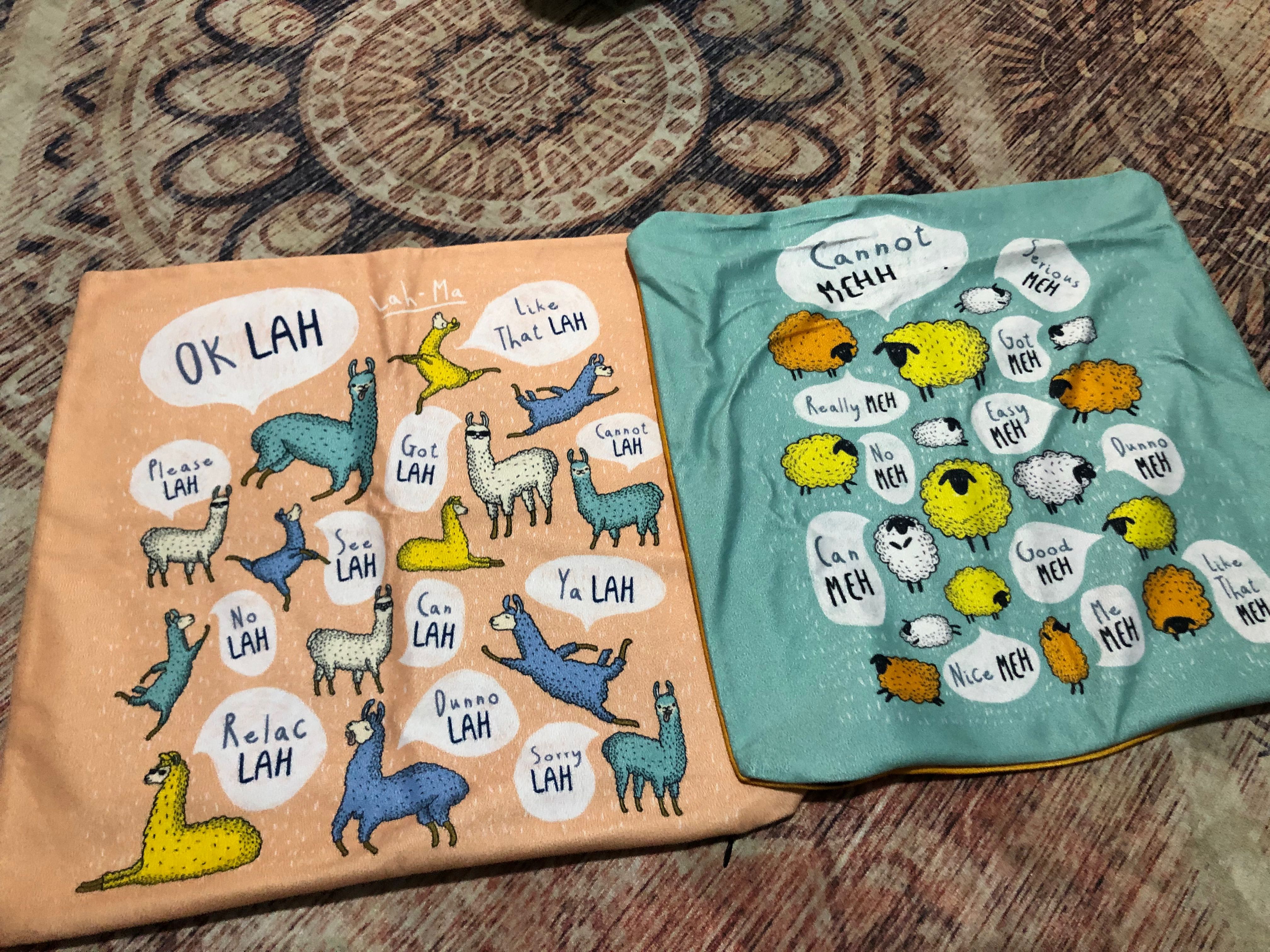 Unique Singapore Slang Cushion Cover, Furniture & Home Living, Home Decor, Cushions & Throws on