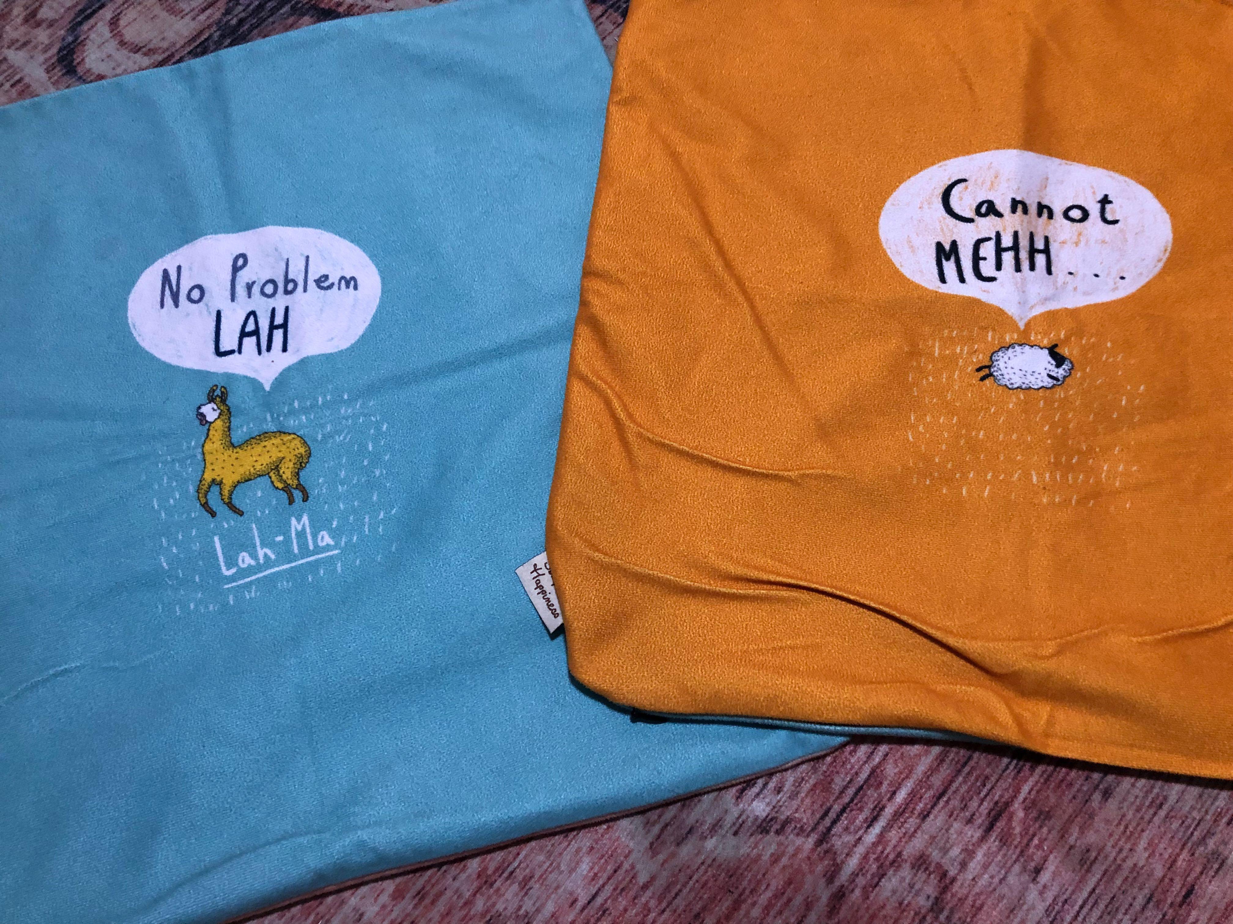 Unique Singapore Slang Cushion Cover, Furniture & Home Living, Home Decor, Cushions & Throws on