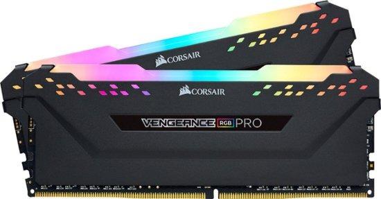 VENGEANCE® RGB PRO 32GB (2 x 16GB) DDR4 DRAM 3200MHz C16 Memory Kit Black