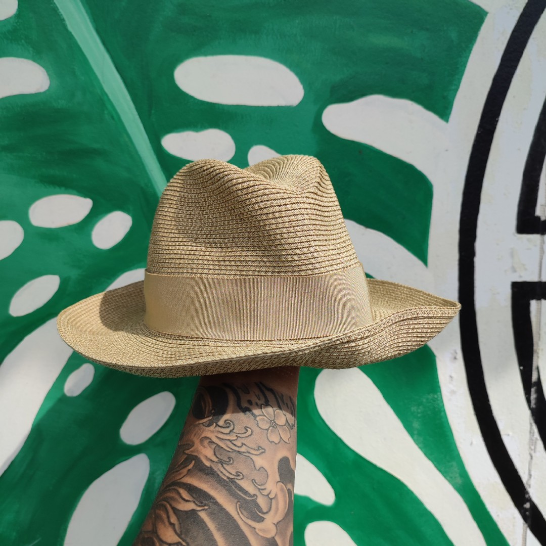 VINTAGE HERMES FEDORA HAT, Fesyen Pria 