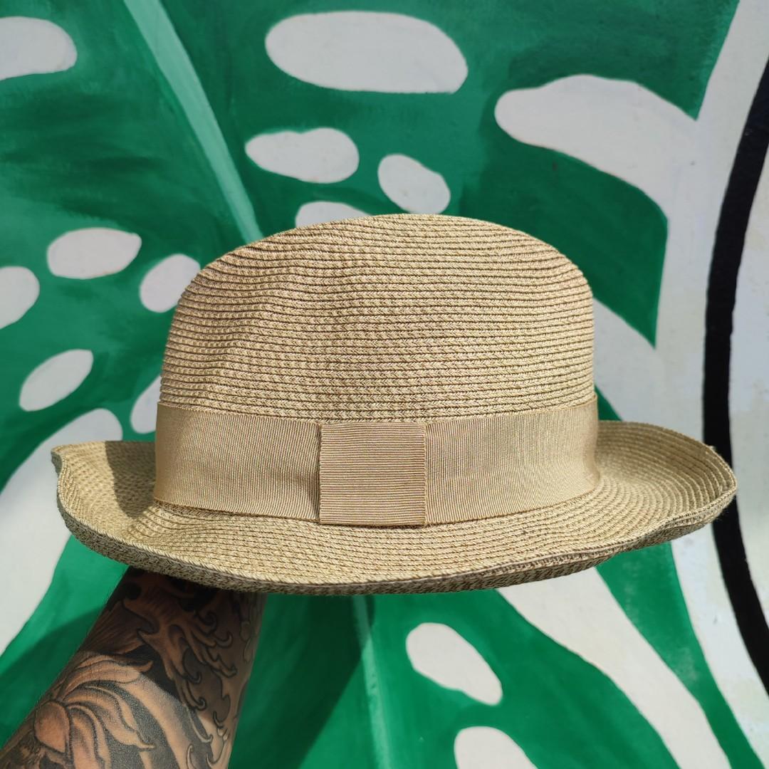 VINTAGE HERMES FEDORA HAT, Fesyen Pria 
