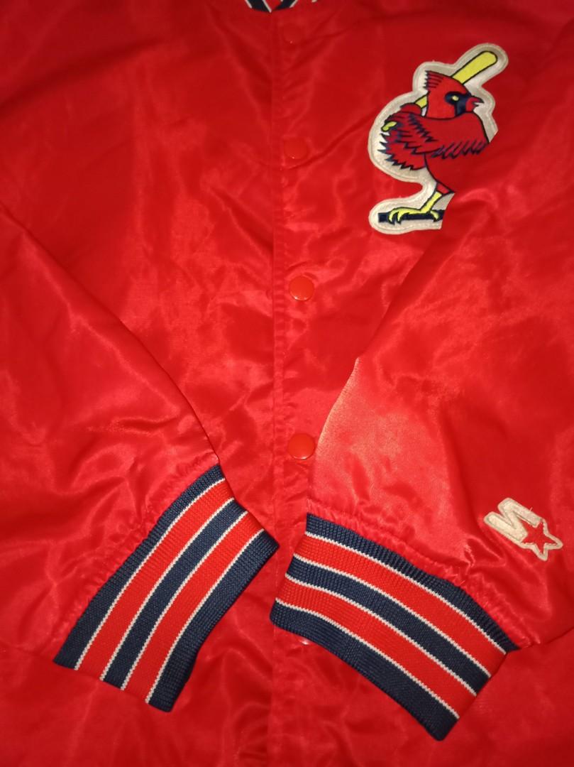 Rare Vintage STARTER St. Louis Cardinals Baseball Satin Varsity Jacket 90s  Red L