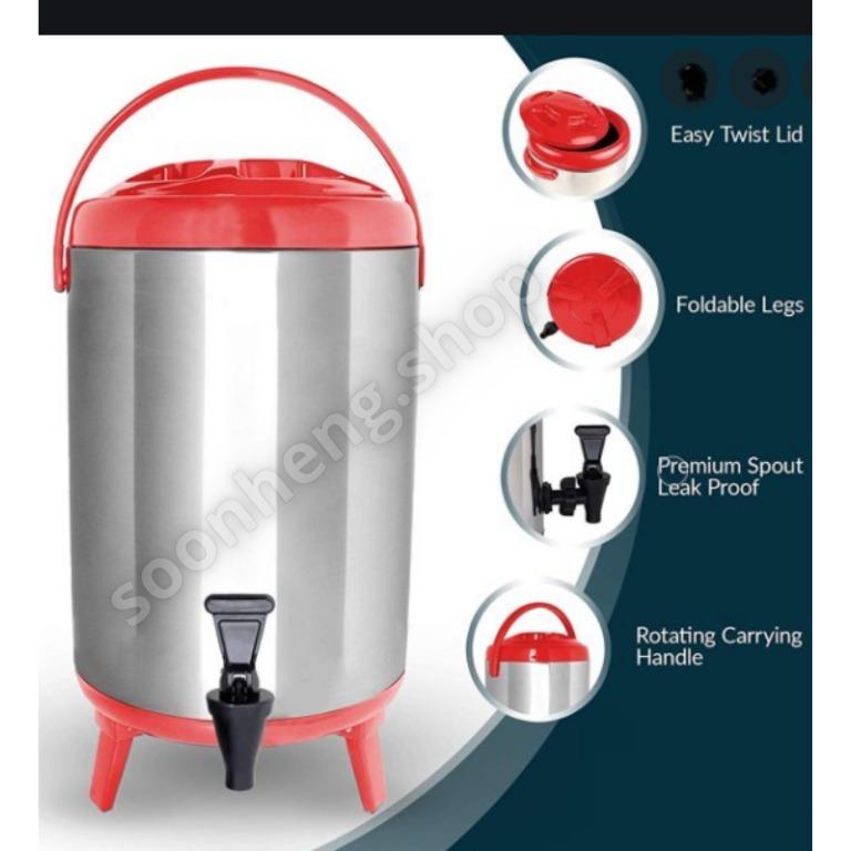 Camping Water Dispenser Stainless Steel Insulated Hot and Cold Beverage  Dispenser with Spigot - China Insulation Barrel and Milk Tea Barrel price