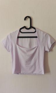 white crop top