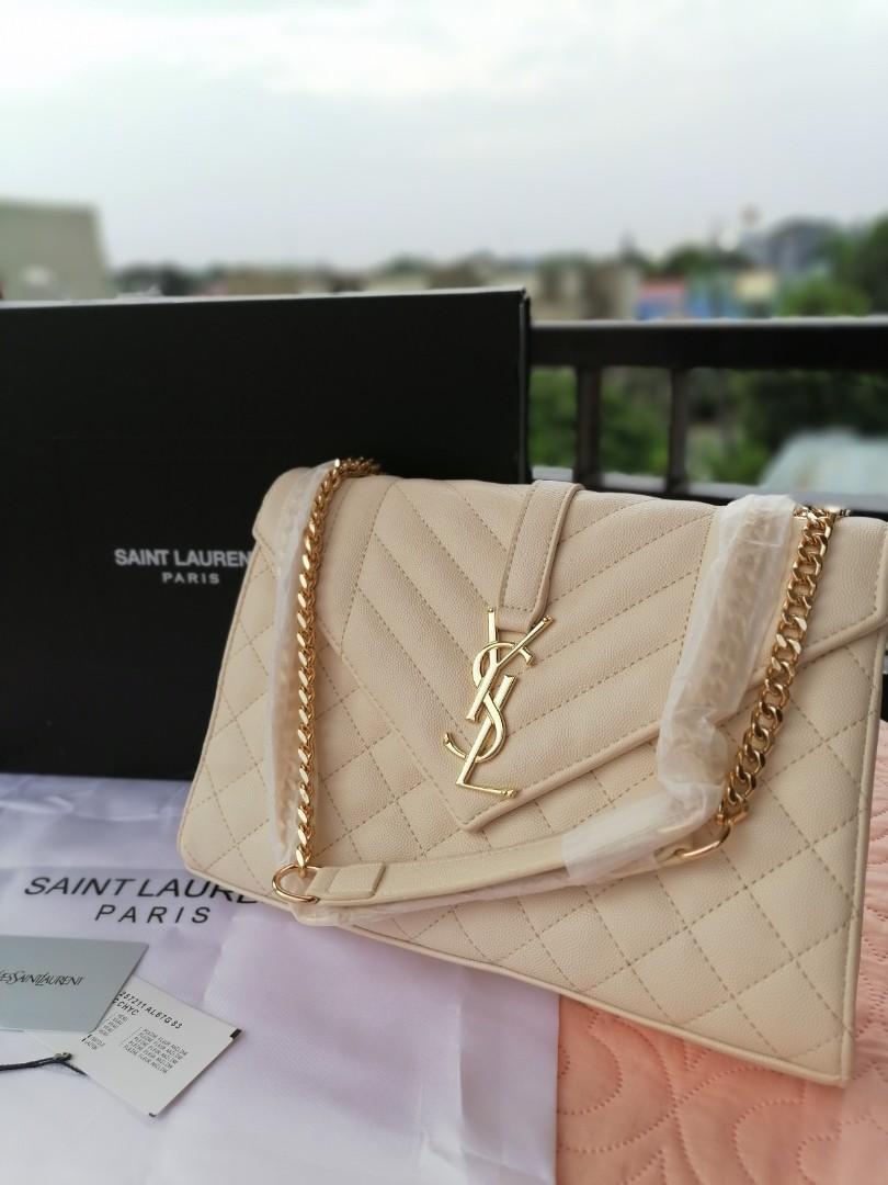 Ysl envelope bag nude top