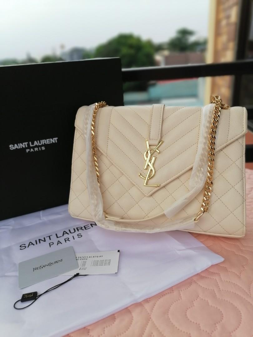 Ysl sales cream handbag