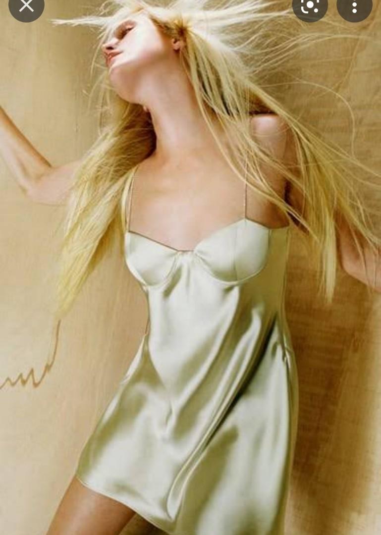 Zara jewel strap satin Effect dress 
