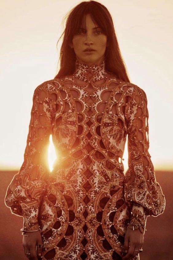 Zimmermann zippy scallop online dress