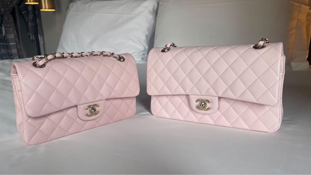 Chanel Classic double flap in caviar light pink (22s, 22p), Luxury, Bags &  Wallets on Carousell