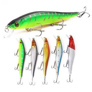 5PCS BARRACUDA/BARRAMUNDI/PREDATOR KILLER LIFELIKE SIMULATION FISHING LURE SET (IMPORTED)