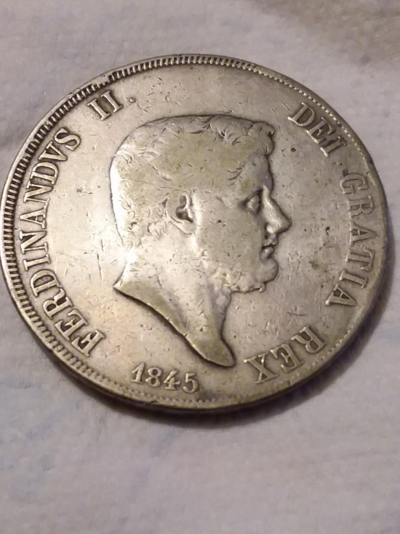 意大利1845 年120 G 大銀幣, 興趣及遊戲, 收藏品及紀念品, 錢幣- Carousell