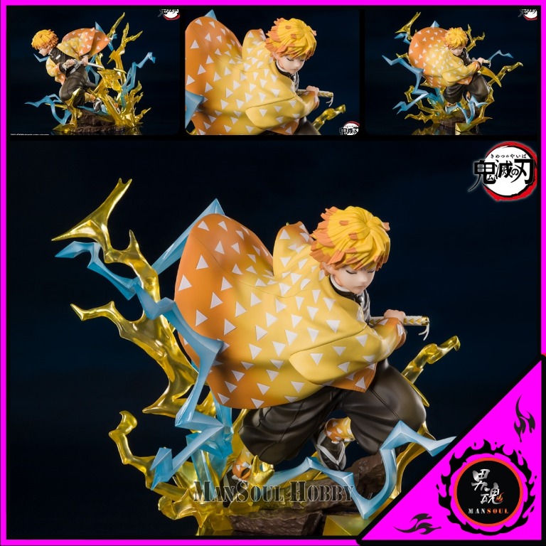 鬼滅之刃我妻善逸霹靂一閃Figure Bandai Figuarts Zero Demon Slayer, 興趣及遊戲, 玩具& 遊戲類-  Carousell