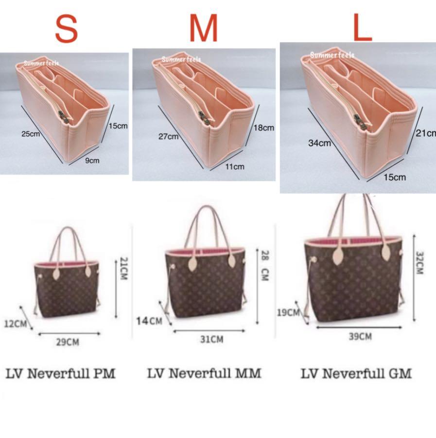 🌸 Bag Organisers, Organizers, Inserts for LV Neverfull PM, MM