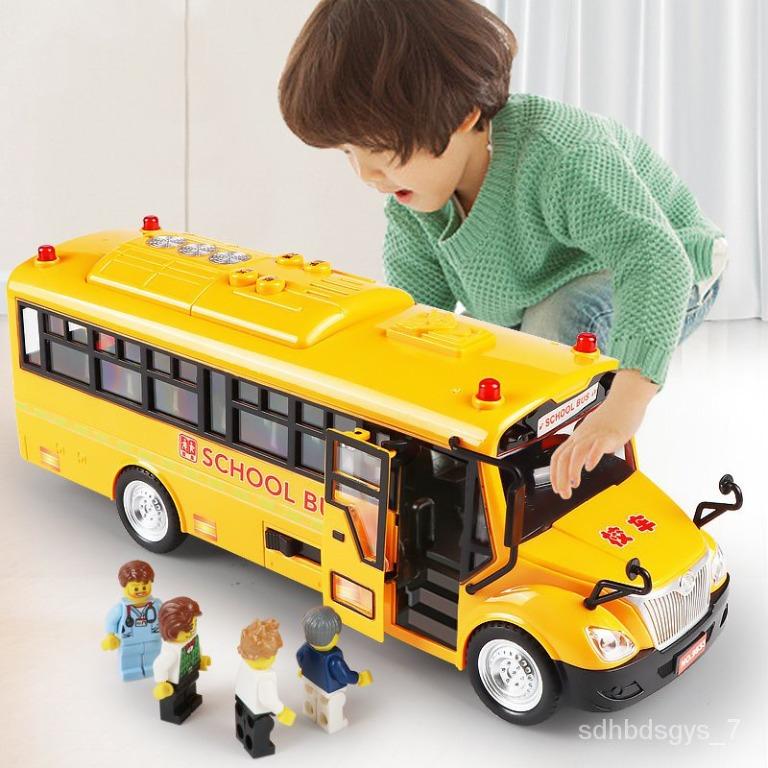 X.D Plush toys Large Baby Boy Children s School Bus Toy Sound