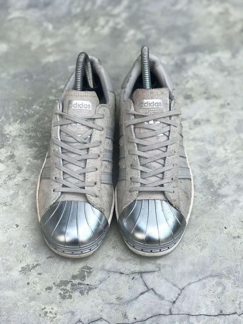 Adidas Superstar Metal Toe 80s, Fesyen Pria, Sepatu , Sneakers di Carousell
