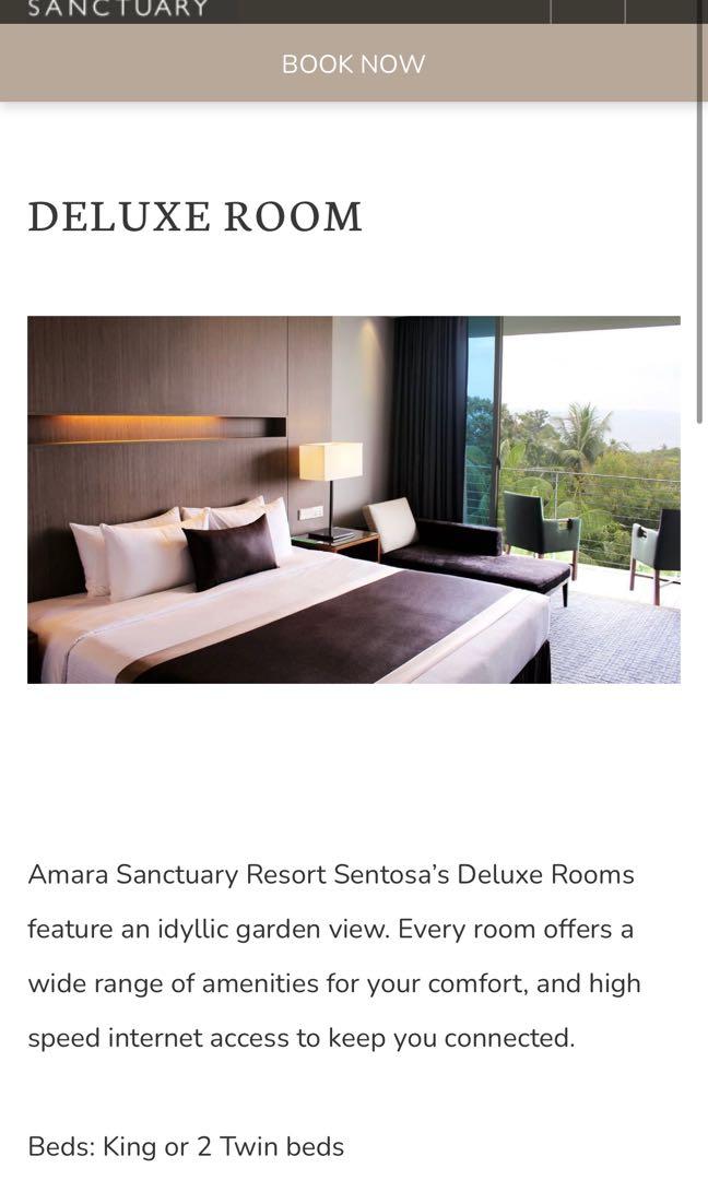 2 Nights Amara Sanctuary Resort Sentosa Deluxe Room Tickets Vouchers Local Attractions Transport On Carousell