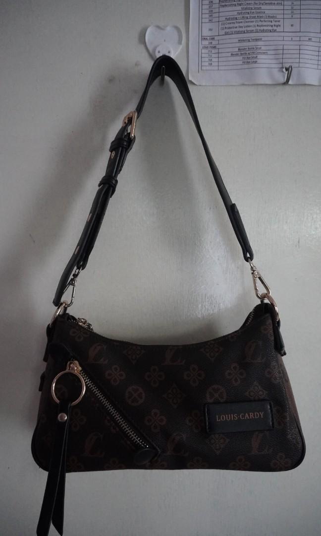 Sold at Auction: VTG LOUIS CARDY FAUX LEATHER BROWN HOBO BAG 14