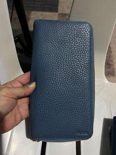 authentic PRADA blue long wallet