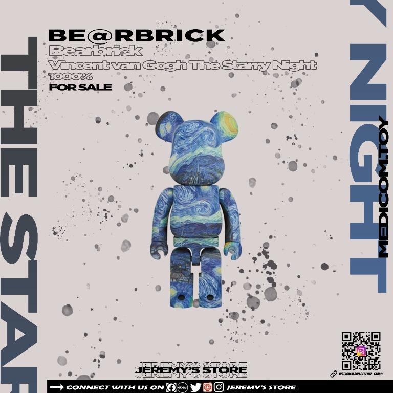 Bearbrick Vincent van Gogh The Starry Night 1000% (IN HAND 現貨