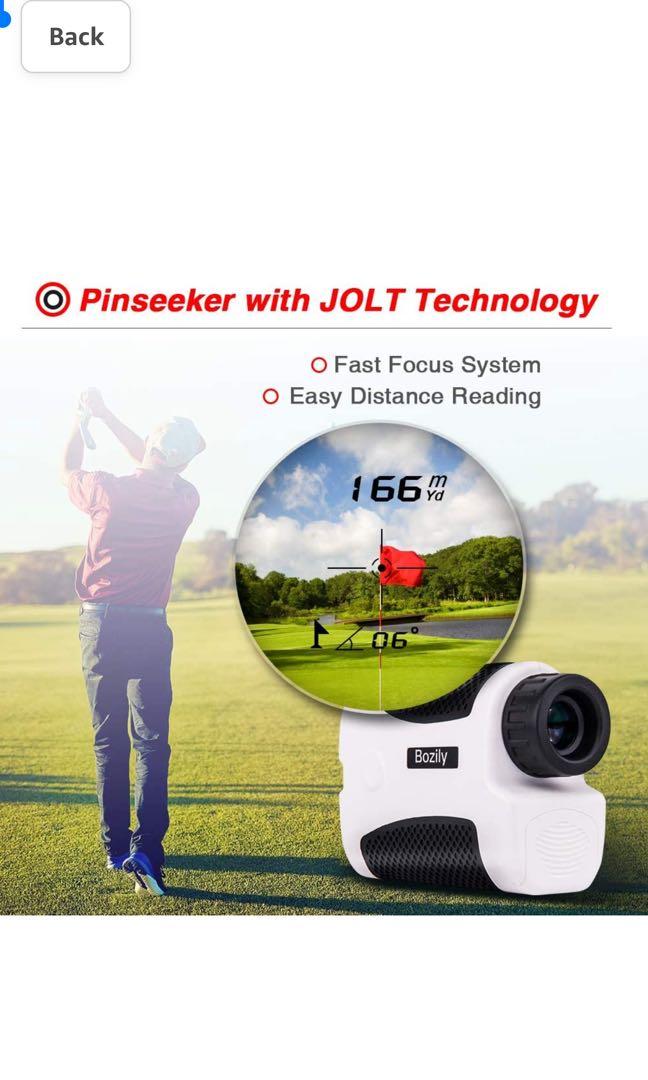 Bozily Golf Rangefinder,Hunting Rangefinder 6X Laser Range Finder 1000