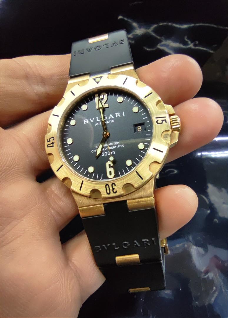 BVLGARI SD 38 G DIAGONO 18K YELLOW GOLD Carousell