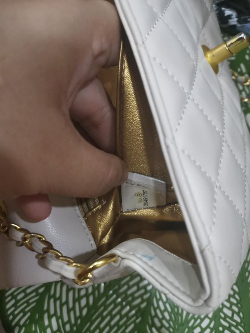Chanel mini flap bag rectangular gold ball