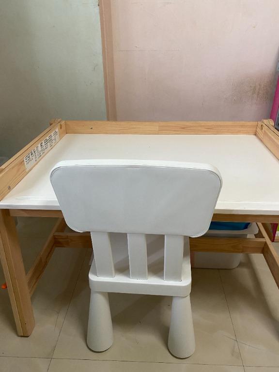 Children's desk, adjustable and Chair from IKEA, Babies & Kids, Baby