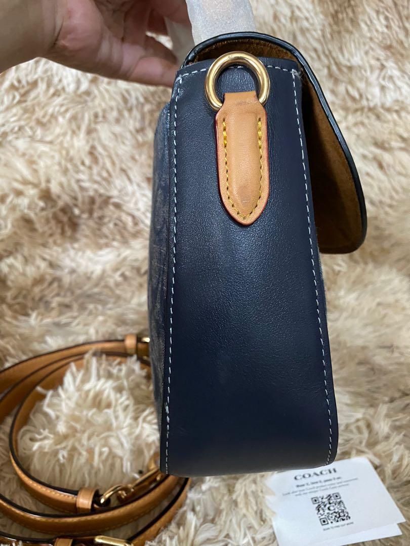 Coach Marlie Top Handle Chambray denim, Luxury, Bags & Wallets on Carousell