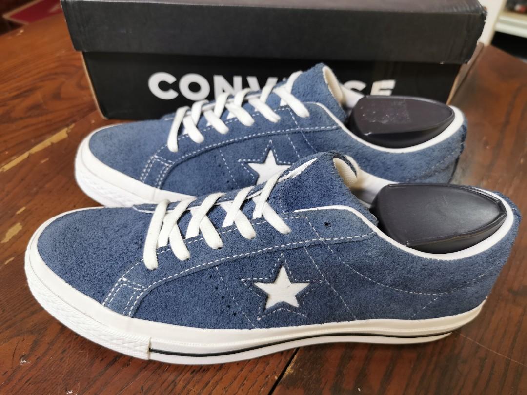 CONVERSE ONE STAR OX NAVY UK7 3366 Men s Fashion Footwear
