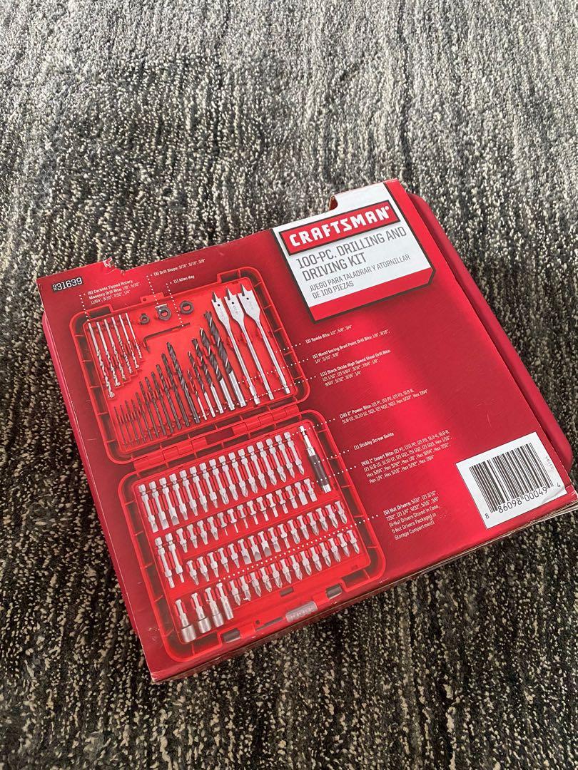 Craftsman 100 piece clearance drilling and driving kit
