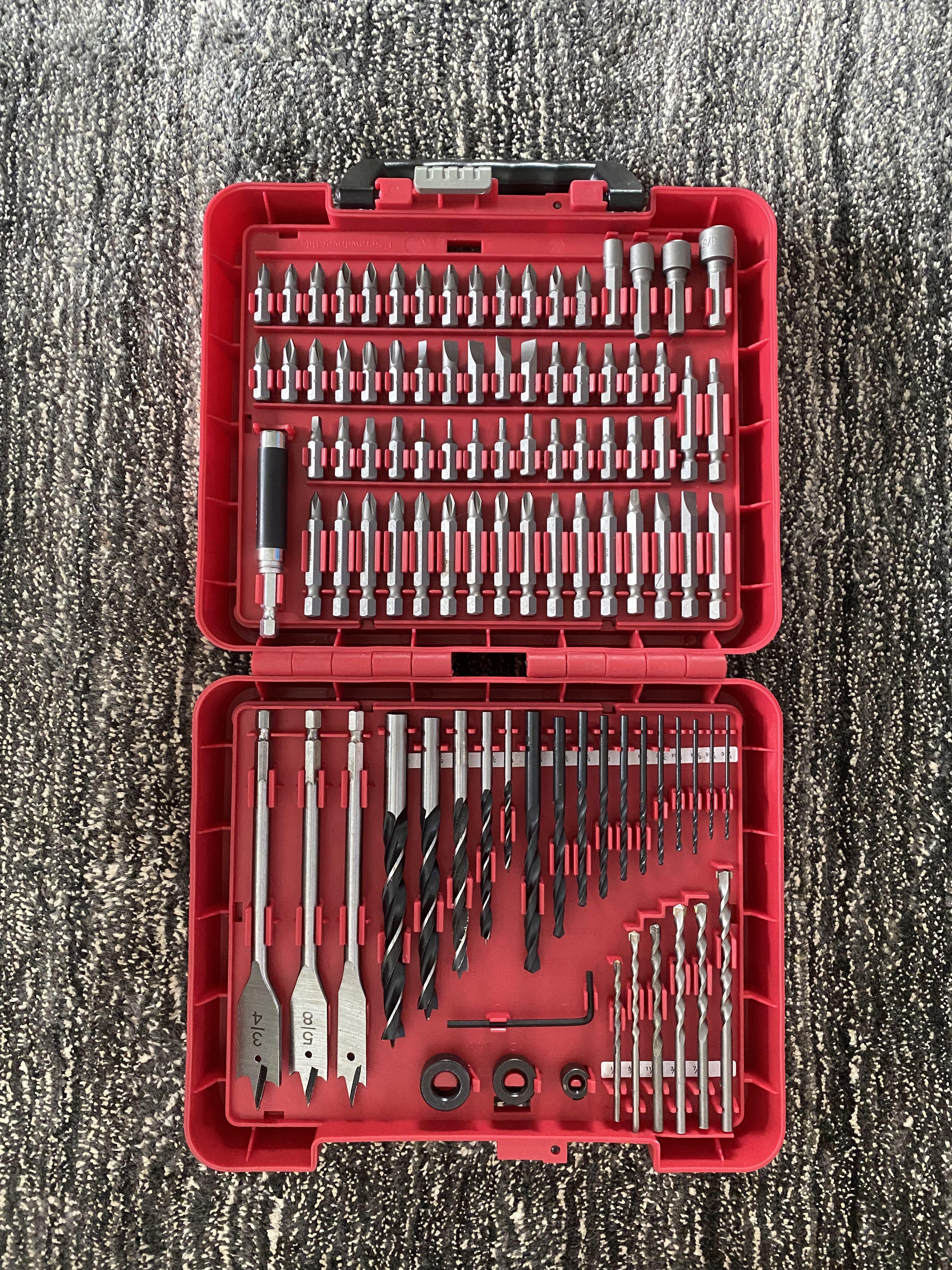 Craftsman 100 piece store drill bit set