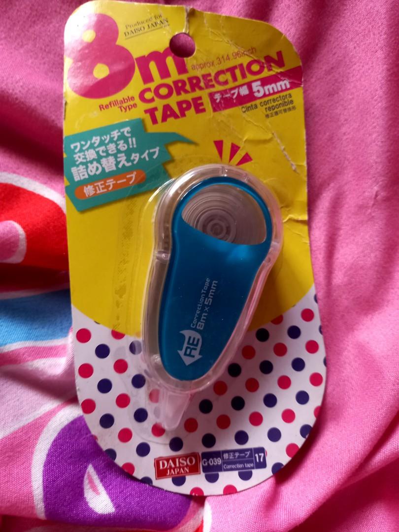Daiso Refillable Type Correction Tape, Hobbies & Toys, Stationary