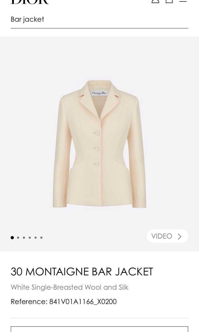 Dior 30 Montaigne bar jacket Luxury Apparel on Carousell