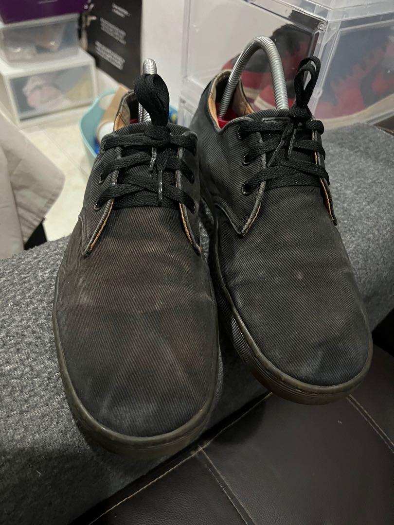Dr Martens Delray Canvas Black 12UK Men s Fashion Footwear